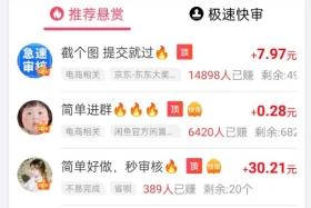 赏帮赚任务大厅界面
